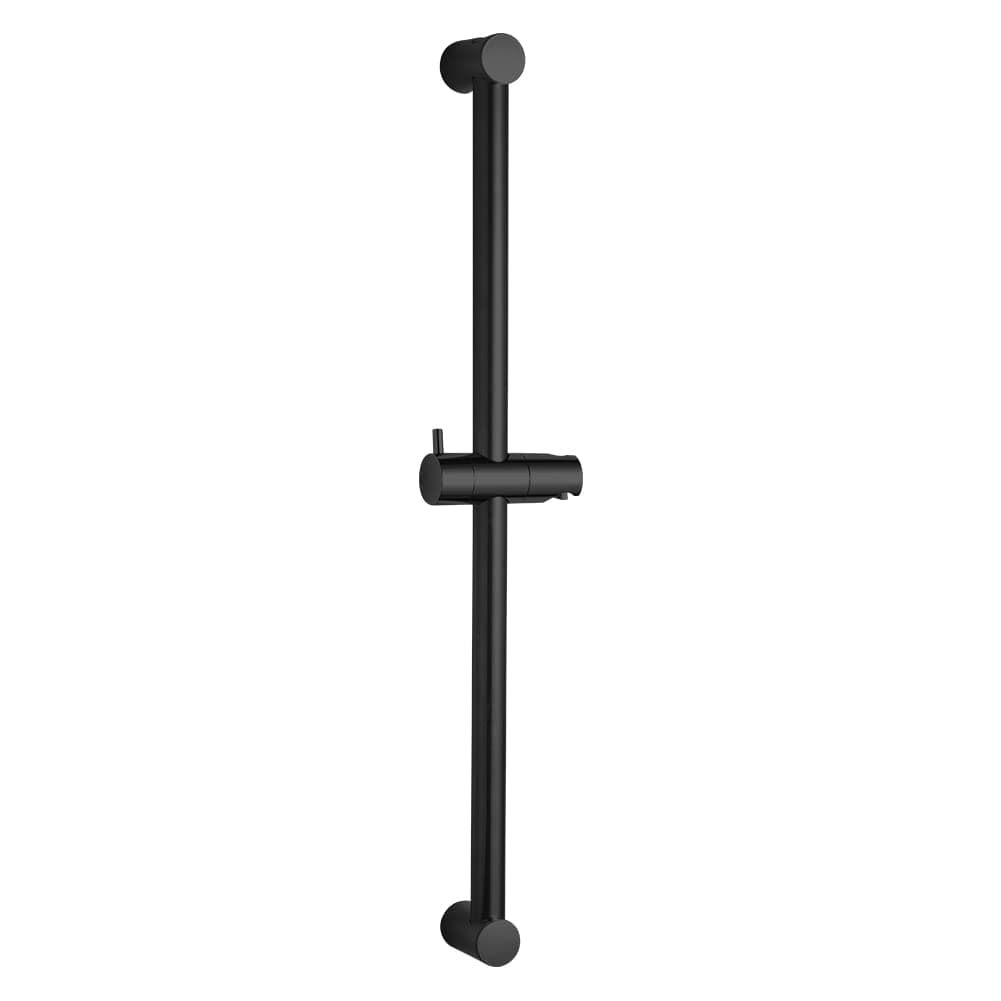 Shower Slide Bar 24 in Segmental Slide Bar Adjustable Installation Distance 18-24 in with 360° Adjustable Handheld Shower Head Holder for Bathroom, Screw Wall Mounted, Matte Black