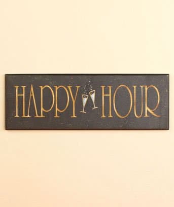 Happy Hour Decorative Bar Sign