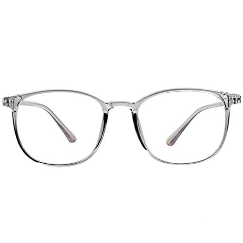 blue light blocking glasses women - FEIDU classical grinding frame without distortion and anti-fatigue (l1, 2.04)