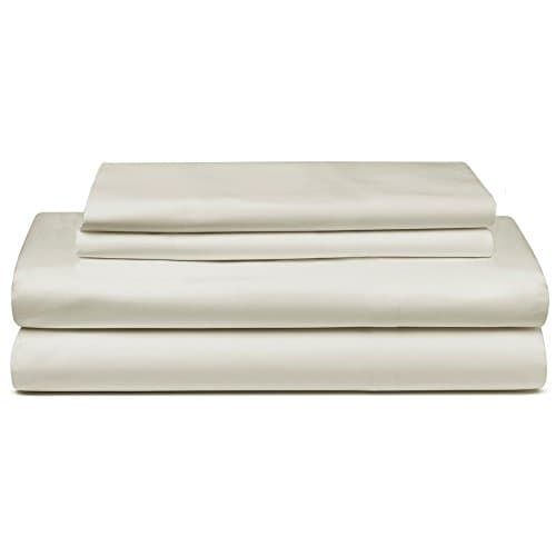 Pinnacle Homes 300 Thread Count 100% Long Staple Soft Cotton Sheet Set, 4 Piece Set,Full Sheets, Soft Smooth Sateen Weave, Hotel Quality Bestselling Sheet, 16" Deep Pocket, Luxury Bedding, Taupe
