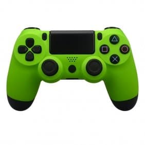 PS4 Soft Rubberized Lime Green Front Shell Kit Repair Mod Kit Housing Playstation 4 Dualshock 4