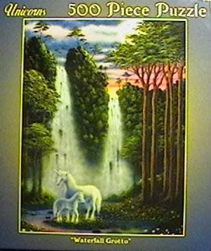 Unicorns Waterfall Grotto 500 Piece Puzzle