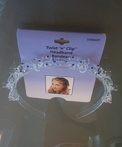 Twist N Clip Headband (Clear with Blue)