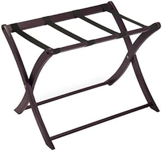 Winsome Scarlett Luggage Rack, for Guest Room, Foldable, No Assembly, Espresso