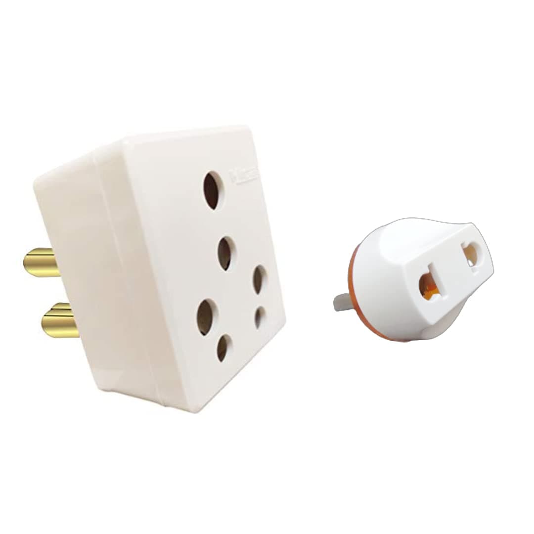 MICA 6 amp. to 16 amp. Ceramic Inside Solid 3 Pin Conversion Plug and MICA 2 Pin 6 amp. Conversion Plug - Variations (1)