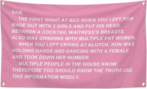 TEMI Jersey Shore Flag Tapestry, Pink