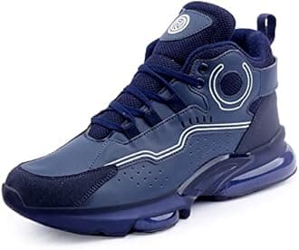 Bacca Bucci Hector Men's Street Style Hi-top Air Sole Solid Sneakers for Men | Casual Shoes for Men