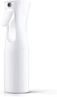 URAQT Hair Spray Bottle, Continuous Water Mister Empty Spray Bottle, Salon Hairdressing Spray Bottle, Multifunctional Fine Mist Water Spray Bottle for Plants, Pets, Home Clean, 200ML, White