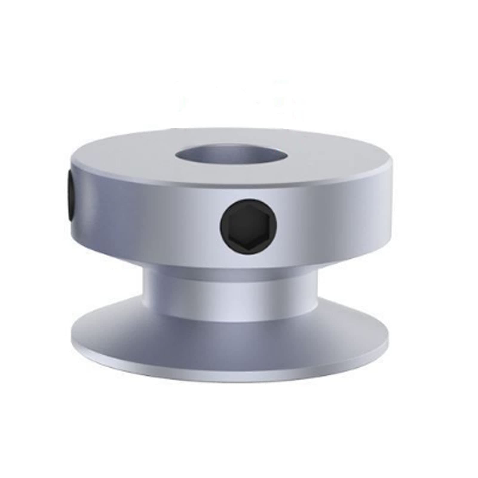 CHANCS Outer Diameter 30mm Single Groove Pulley 5mm Fixed Bore Pulley for Drilling Machine 6MM PU Round Belt