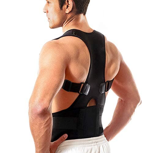 IRZVOPSS Posture Corrector for Men Back Brace Best Fully Adjustable Support Brace | Improves Posture and Provides Lumbar Support | for Lower and Upper (A11)