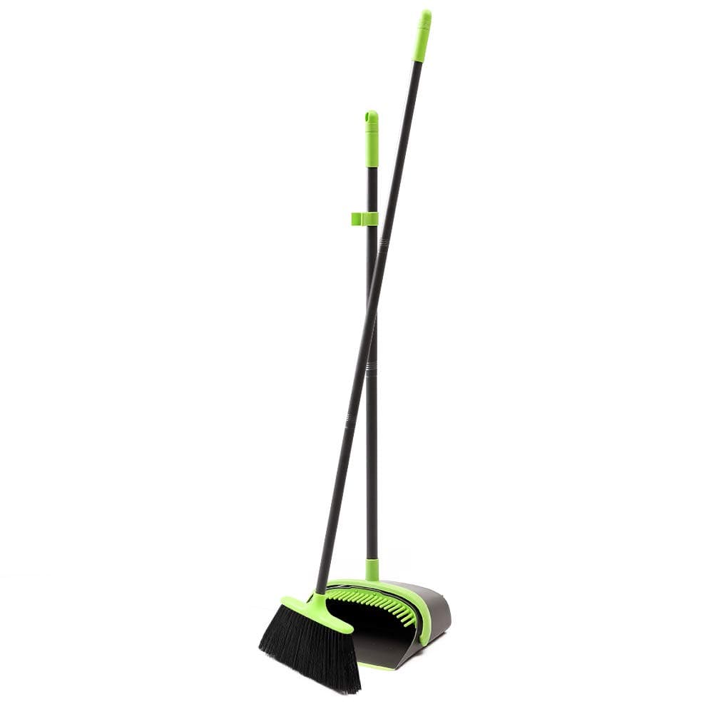 UTOKIA Broom and Dustpan Set, Dustpan with Long Handle Broom Combo Set