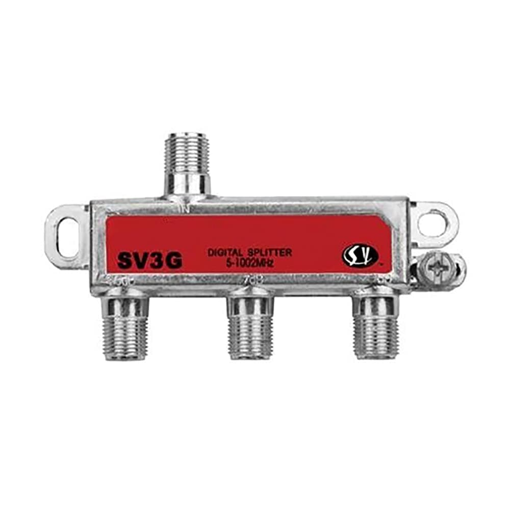 3 Way Unbalanced HD Digital 1GHz High Performance Coax Cable Splitter - SV3G