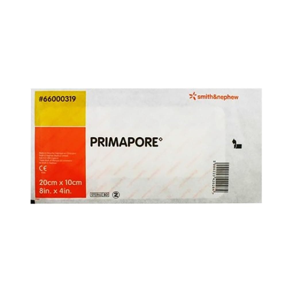 Adhesive Dressing Primapore 4 X 8 Inch Polyester Rectangle Tan Sterile - 1xEA