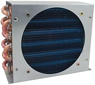 Small with Shell Copper Tube Heat Exchanger for Physical Cooling Condenser Coil Refrigerator Aluminum Fin Heat Exchanger Joyous (Color : 2x6x155-120mm)