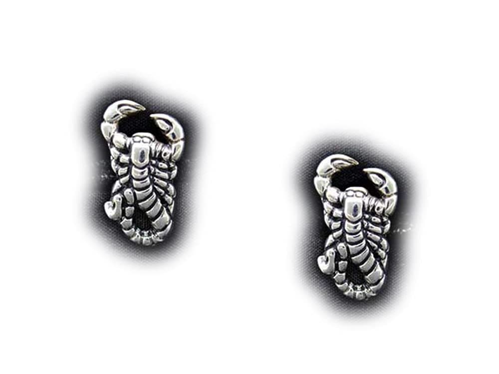 Scorpion Scorpio Cuff Links in Solid Sterling Silver Hand Carved & Cast by Paxton