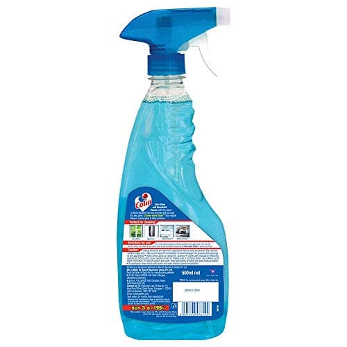 Colin Glass & Surface Cleaner Liquid Spray, Regular - 500 ml (Pack of 3)