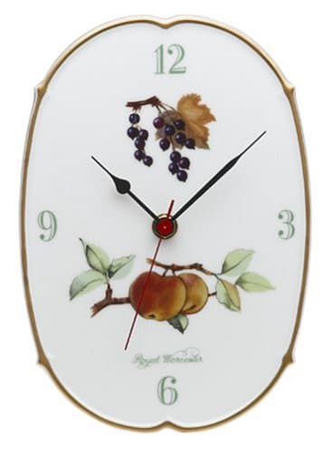 Royal Worcester Evesham Gold Porcelain Fluted Wall Clock