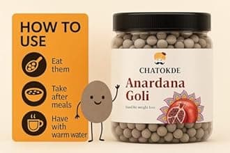 CHATOKDE Pachak Delicious Anardana Goli (350 Grams) Churan Diegestive Mouth Freshner Mukhwas, Pomegranate
