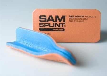 SAM Finger Splint -10 Pack Orange & Blue