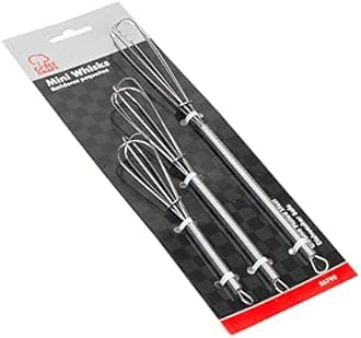 Chef Craft 3 Piece Mini Chrome Whisk Set (26790)