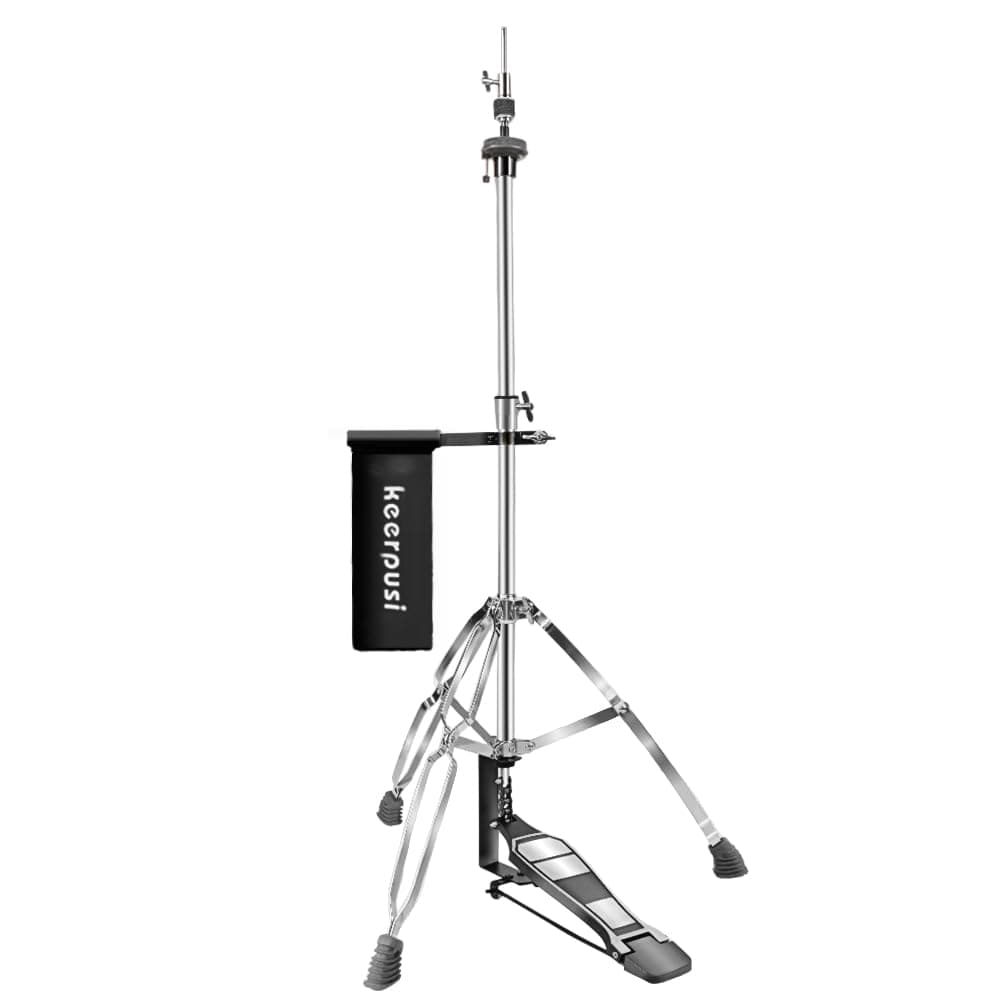 Hi-hat Stand with Drum Sticks Holder, Double Braced 3-Leg Adjustable Hi-Hat Cymbal Stand with Smooth Pedal Lightweight (4.5lb)