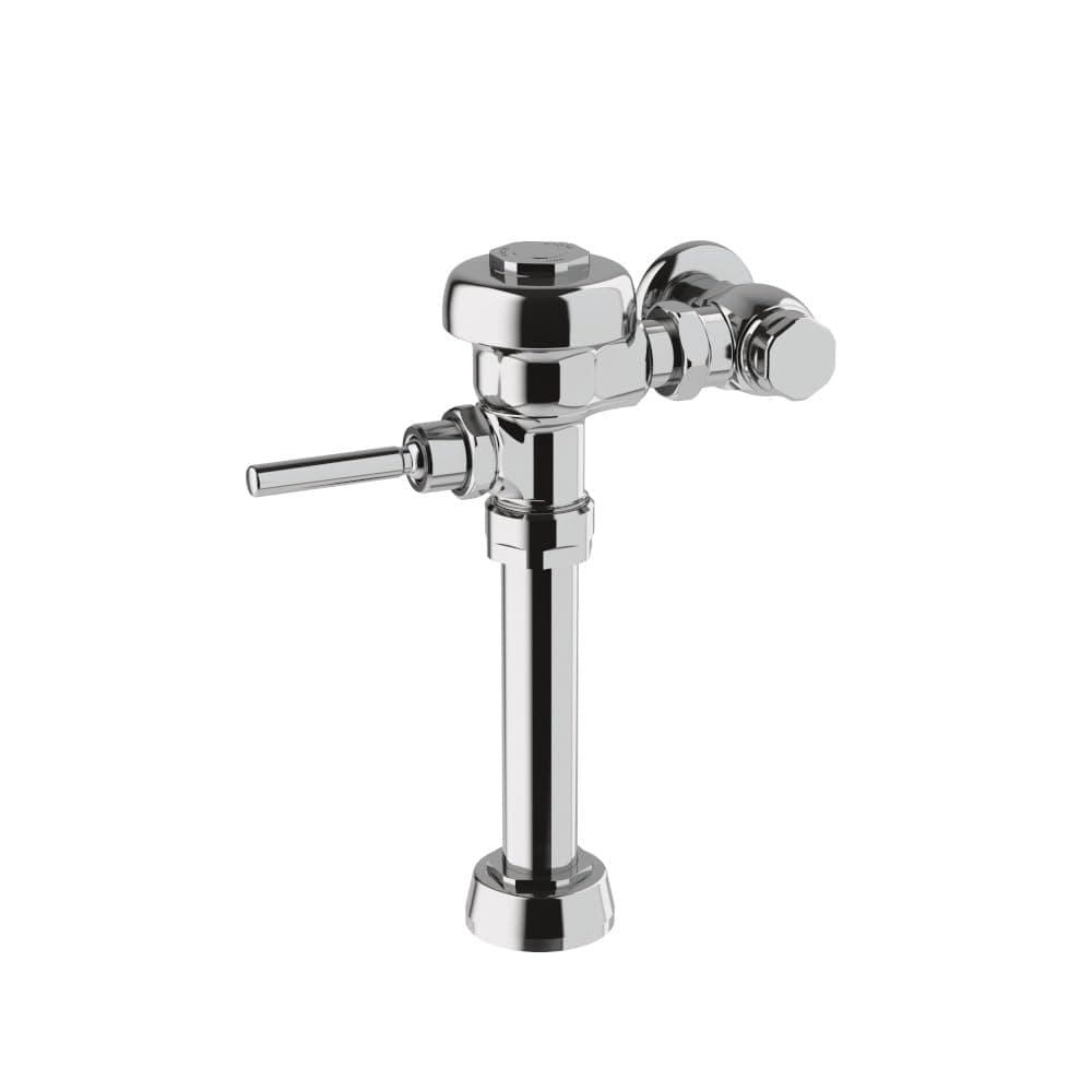 111 Exposed Manual Water Closet Flushometer, 1.28 GPF Flush Valve - Single Flush Non-Hold-Open Handle, Fixture Connection Top Spud, Polished Chrome Finish, 3780018