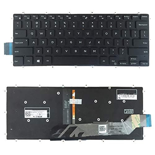 HEGUANGWEI US Version Keyboard with Keyboard Backlight for DELL Inspiron 13 5368 5378 5578 7368 7378 Replacement Part