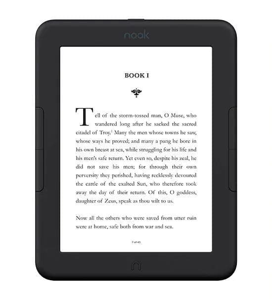 Nook Barnes & Noble Nook Glowlight 4e eReader 6-inch Touchscreen 8GB Black (Renewed)