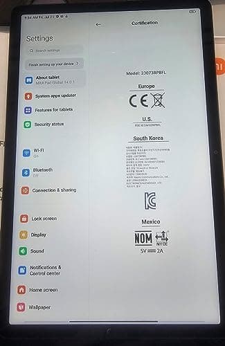 Xiaomi Redmi Pad se Only WiFi 11" Octa Core 4 Speakers Global Rom 8000mAh Bluetooth 5.3 8Mp (Lavender Purple Global, 128Gb + 6Gb)