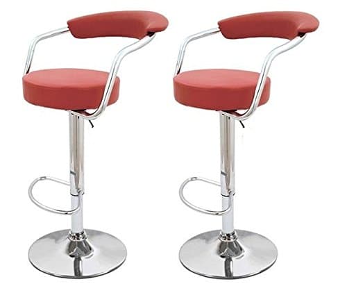 Premium Outlet Red - Omicron Kitchen Padded Bar Stool {Set of 4}