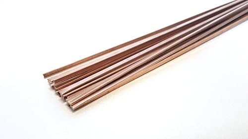 BCuP-3 Silver PhosCopper Brazing Rod - 5% Silver - Flat - 1/8" x 0.05" x 20" (1 Lb / 28 Sticks)