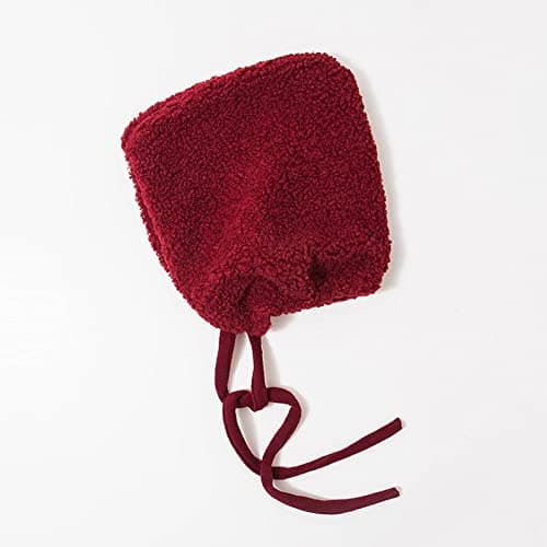 لطيف أفخم الأزياء أفخم الشتاء العمامة كاب عارضة الهيب هوب كاب العمامة الصلبة قبعة القبعات للنساء الدافئة بيني قبعات جميل طالب كاب هدية 1 قطعة (Color : Red)