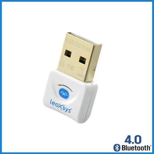 Leoxsys LB4 Bluetooth 4.0 Data Transfer USB Adapter Dongle (White)