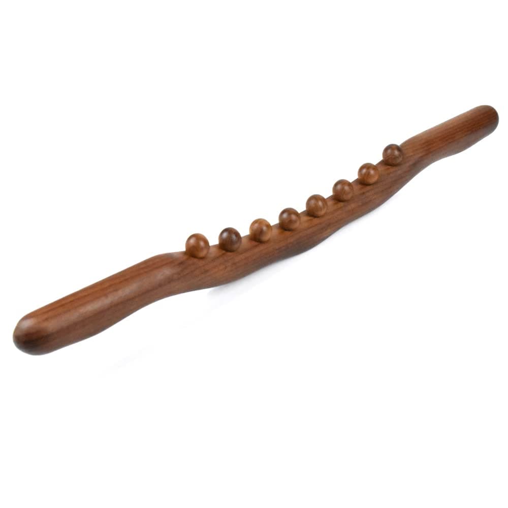 8 Bead Massage Roller Stick Wood Gua Sha Tool for All of Your Body SPA Massager 52cm