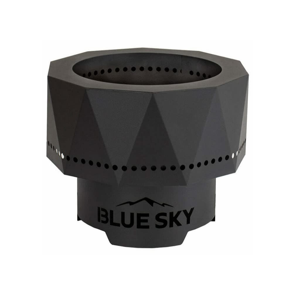 Blue Sky Outdoor Living Ridge Portable Fire Pit, Portable Smokeless Fire Pit with Carrying Bag, Black