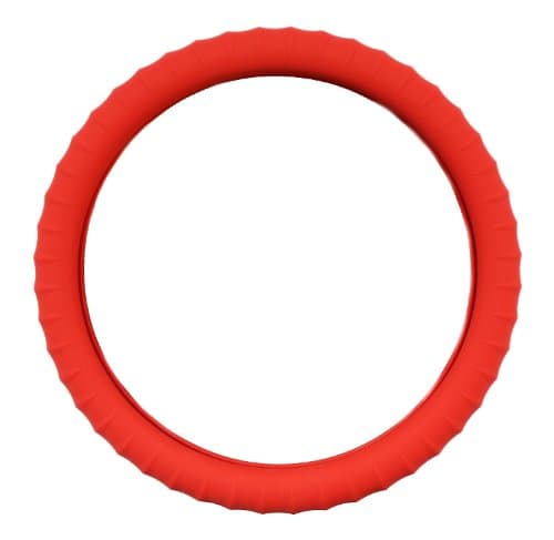 New Silicone Red Steering Wheel Cover with Negative Ion Tech! by Cameleon