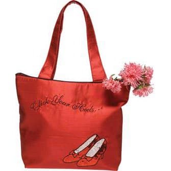 Wizard of Oz Ruby Slippers Silk Tote