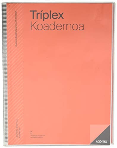 additio tríplex – Notebook for The Teachers in Basque, Red