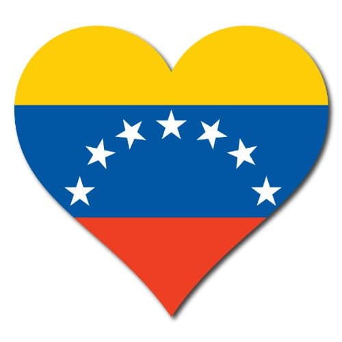 Love Venezuela Stickers/Decals (x2)