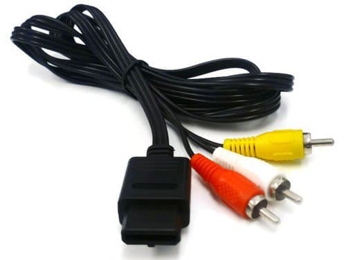 AV Composite Audio Video Cable Lead For Super Nintendo Gamecube 64 SNES N64 GC