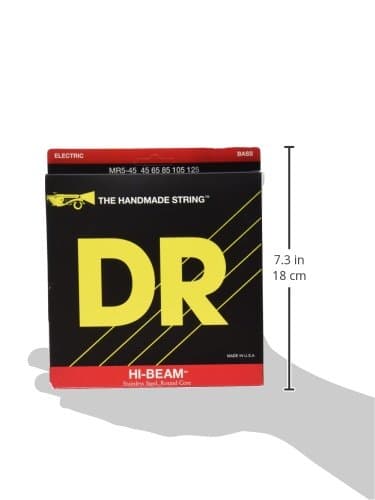 DR Strings Hi-Beam - Stainless Steel Round Core Medium 5 String 45-125