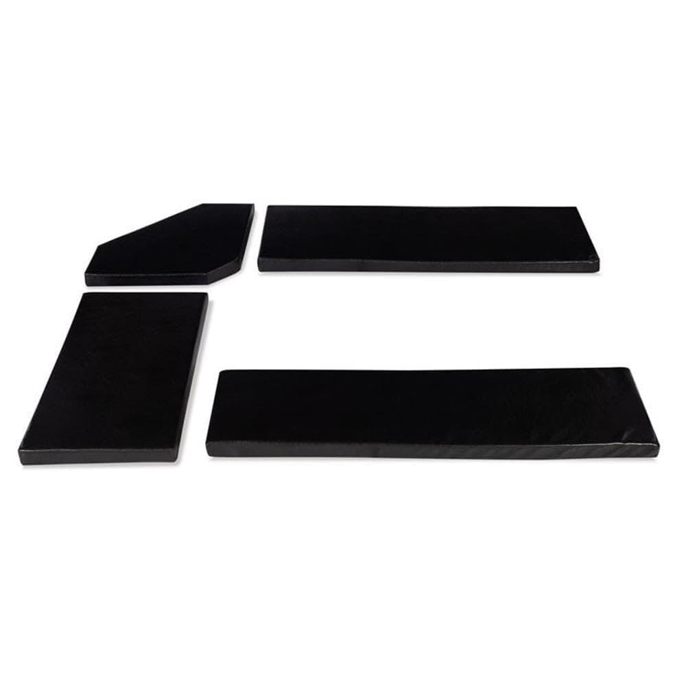 Pemberly Row 4 Piece Cushion Pad Set for Kitchen Breakfast Dining Nook in Dark Brown PVC (Nook NOT Included)