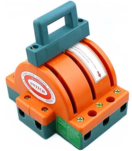 HKTS Two-Way Double-Switching Knife Switch 3P 32A 63A 100A 160A 225A Household Electrical Reverse Knife Switch 220V(3P 63A)