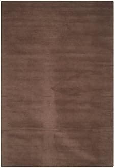 ZARACARPETS Solid Plain Exported Quality Hand Made Carpets and Rug Size 9 Feet by 12 Feet (9x12 feet) Brown