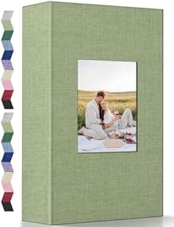 popotop Photo Album 4x6-420 Photos Photo Books with 420 Horizontall Pockets,Linen Cover Albums for Family Wedding Anniversary Baby Vacation Pictures