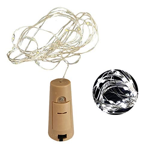 Yutang Mini LED Wine Bottle Cork Light Fairy Light String Copper Wire Electric Operation Dream Star DIY Light String Festive Wedding Decoration