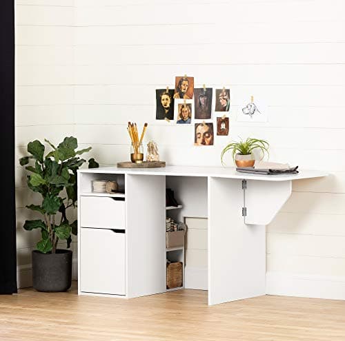 South ShoreCrea Expandable Craft Table-Pure White