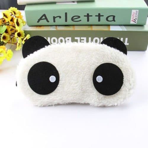 2 Pcs. Soft Plush Panda Face Eye Mask, Eye Shade Shield Pads for Sleeping