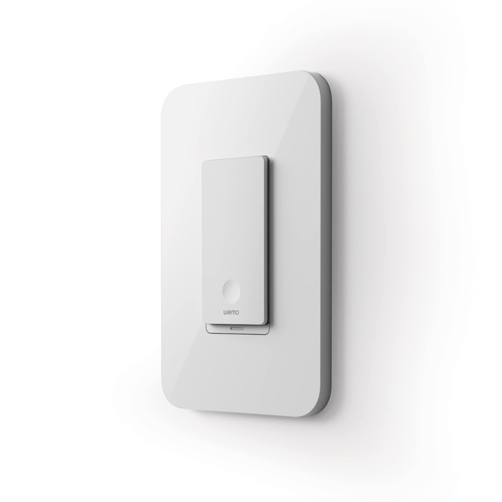 Wemo Smart Light Switch with Thread - Smart Switch for Apple HomeKit - 3 Way Switch Compatible - Smart Home Products, - Can only be used with Apple HomeKit, Apple Home App - Requires Neutral Wire