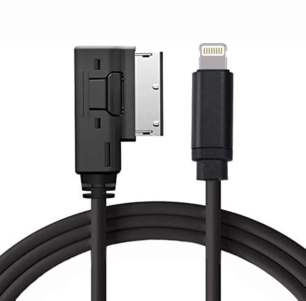 AMI MMI MDI Aux Interface Adapter Cord for iPhone 13 12 11 Xs Max XR X 8 7 6 Compatible with Audi A3/A4/A5/A6/A8/S4/S6/S8/TT, Car Audio Charging Dongle Compatible for VW Tiguan CC Magotan